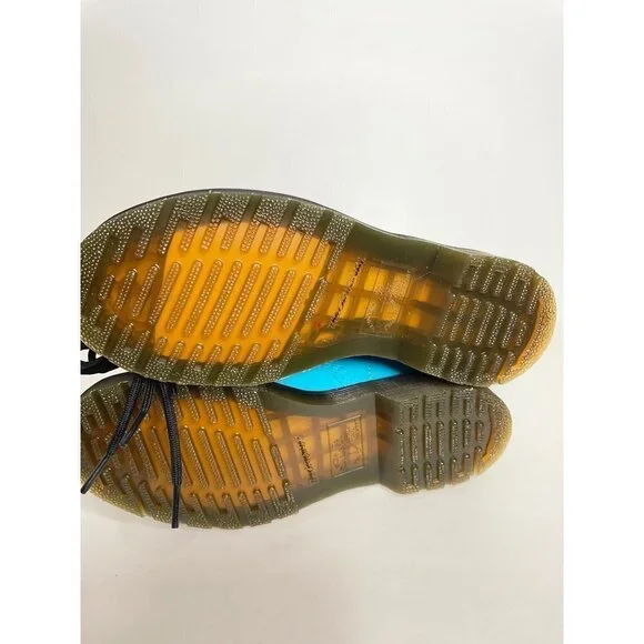 Dr. Martens 1460 Blue Patent Leather Lace Up Boots Shine On Sz. 37 US 6 UK 4 NEW - Picture 8 of 9